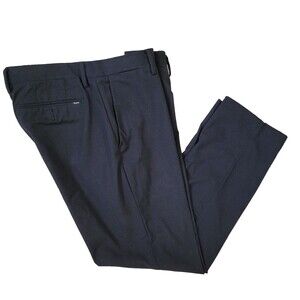 Polo Ralph Lauren Pants Mens 36X30 Black Flat Front Stretch Straight Fit